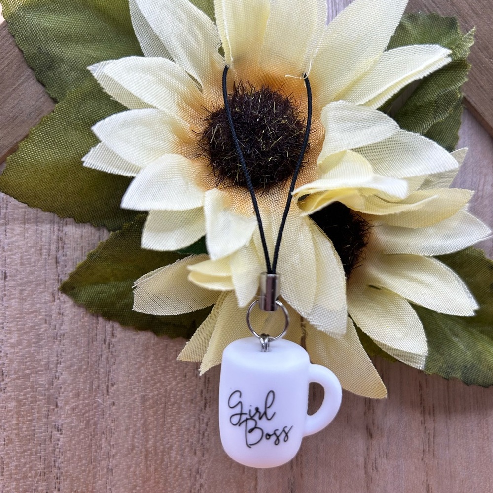 Girl Boss Phone Charm